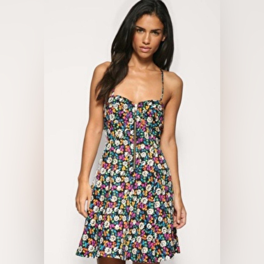 French Connection bright floral dress size 10